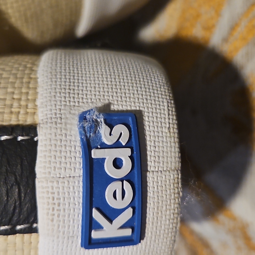 kate spade Cream Canvas Sneakers with Leopard Trim and Black Accents - Picture 10 of 10